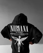 Oversized Nirvana Graphic Printed Heavy GSM Hoodie
